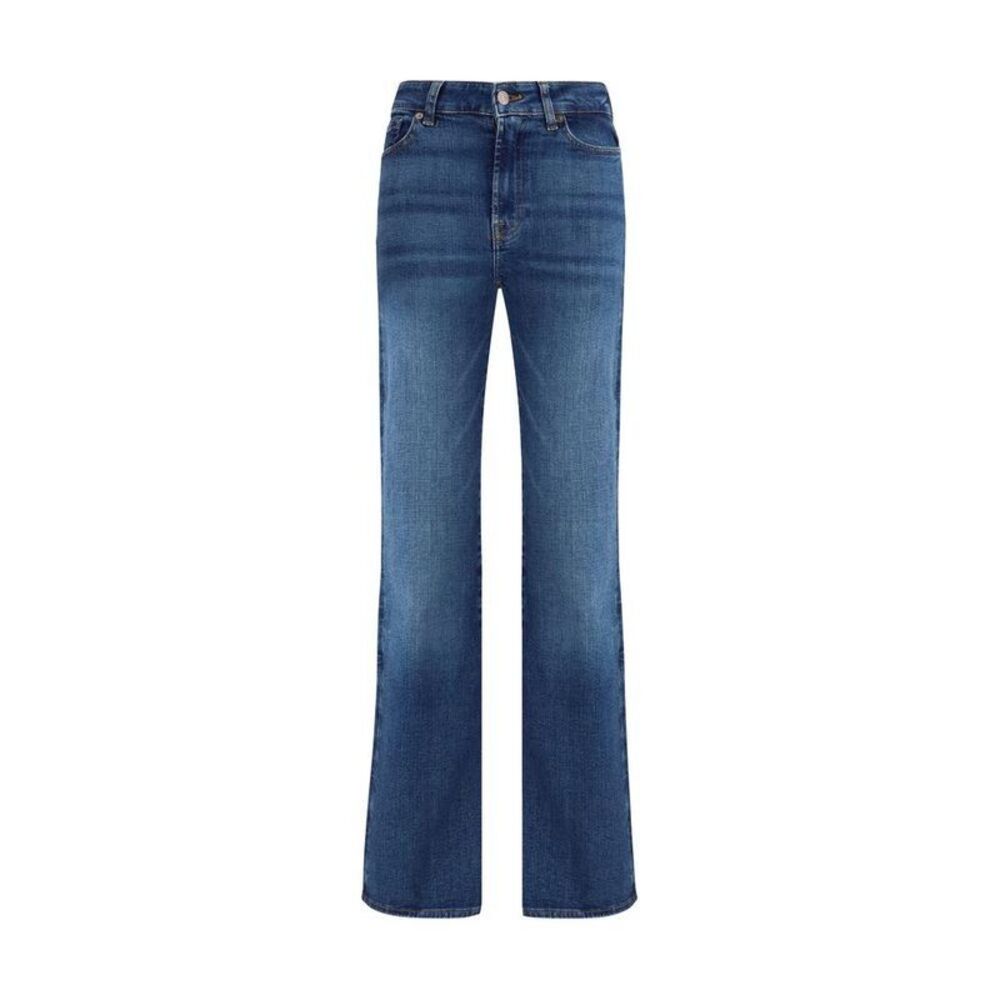 7FOR Cotton Bootcut Jeans with Classic Fit Women Blue Jeans & Pants